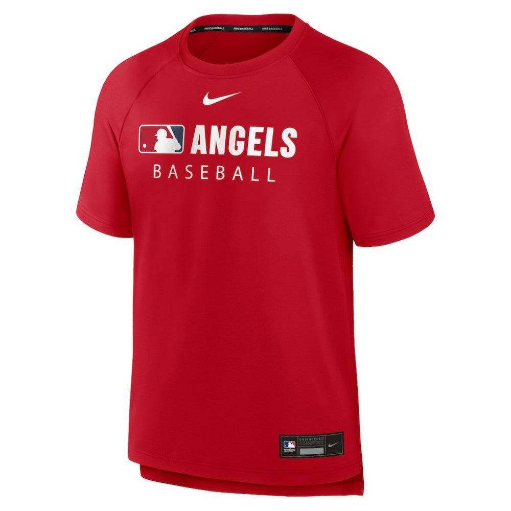 Los Angeles Angels Nike Authentic Collection Pregame Raglan Dri-FIT T-Shirt - MLB