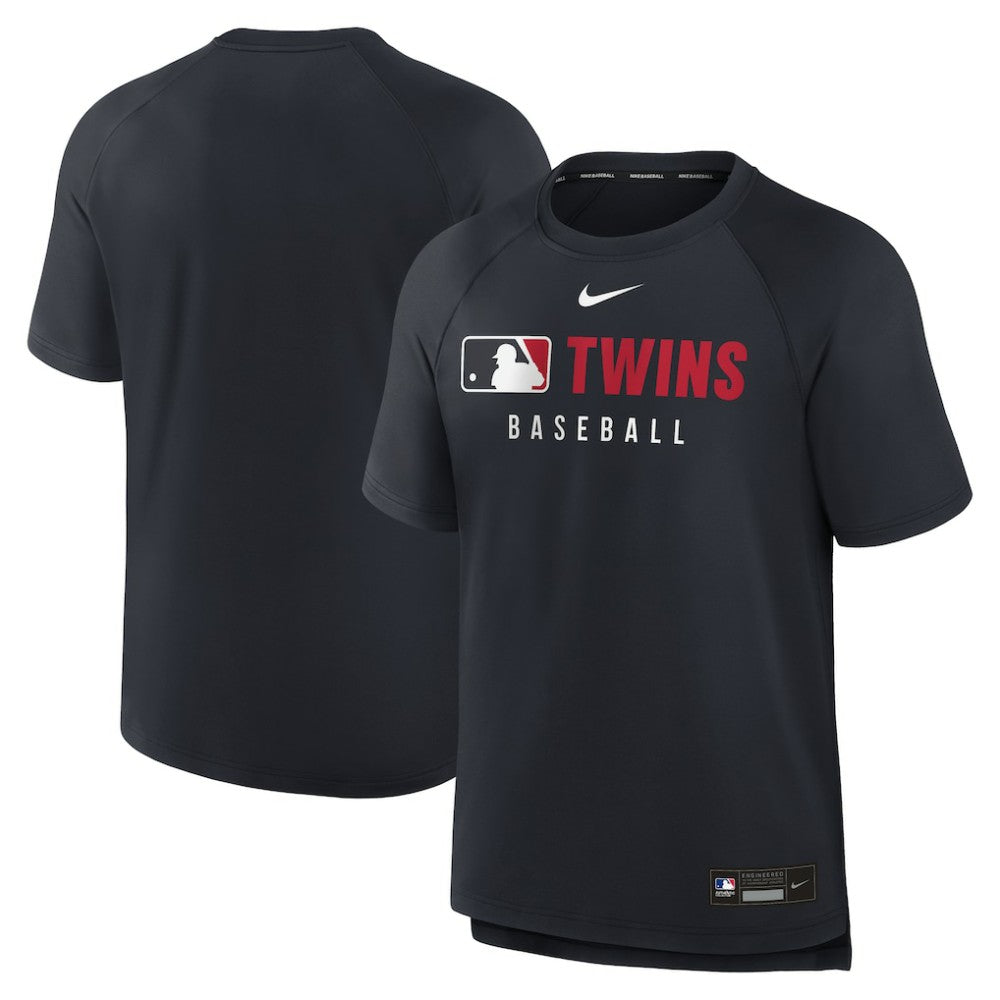 Minnesota Twins Nike Authentic Collection Pregame Raglan Dri-FIT T-Shirt - MLB