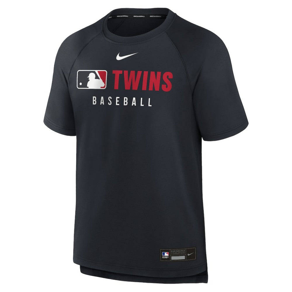 Minnesota Twins Nike Authentic Collection Pregame Raglan Dri-FIT T-Shirt - MLB