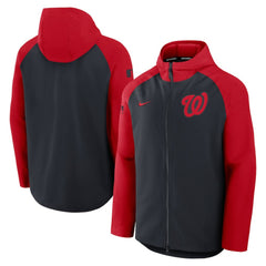 Washington Nationals Nike Authentic Collection Raglan Performance Full-Zip Jacket - MLB