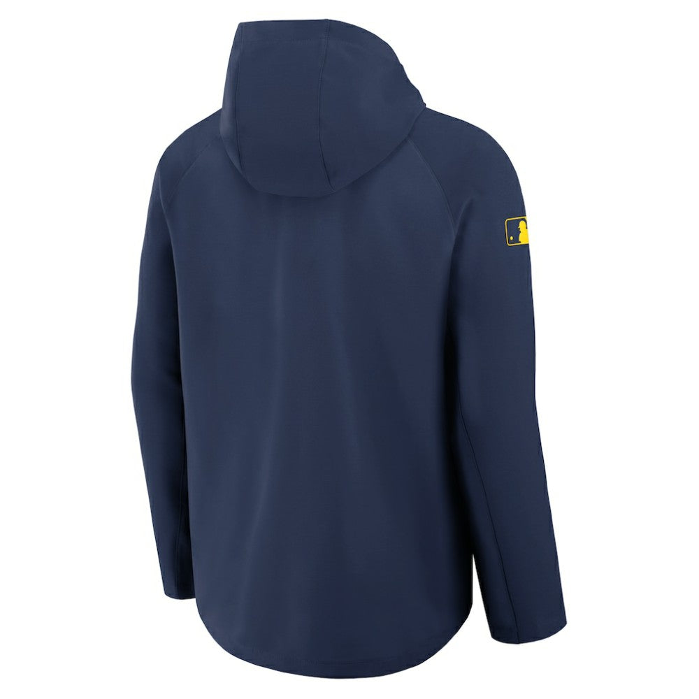 Milwaukee Brewers Nike Authentic Collection Raglan Performance Full-Zip Jacket - MLB