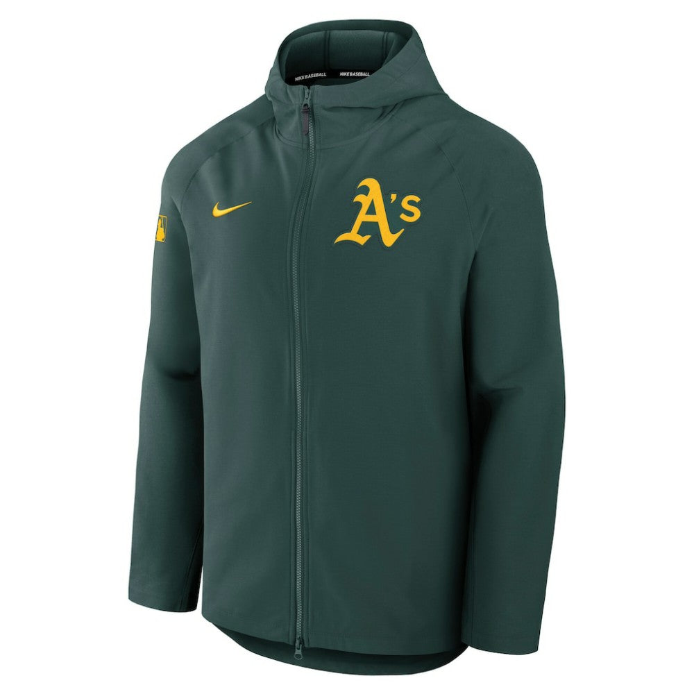 Athletics Nike Authentic Collection Raglan Performance Full-Zip Jacket - MLB