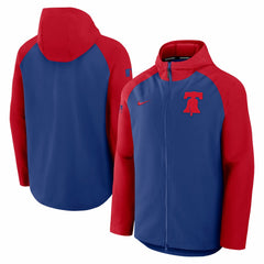 Philadelphia Phillies Nike Authentic Collection Raglan Performance Full-Zip Jacket - MLB