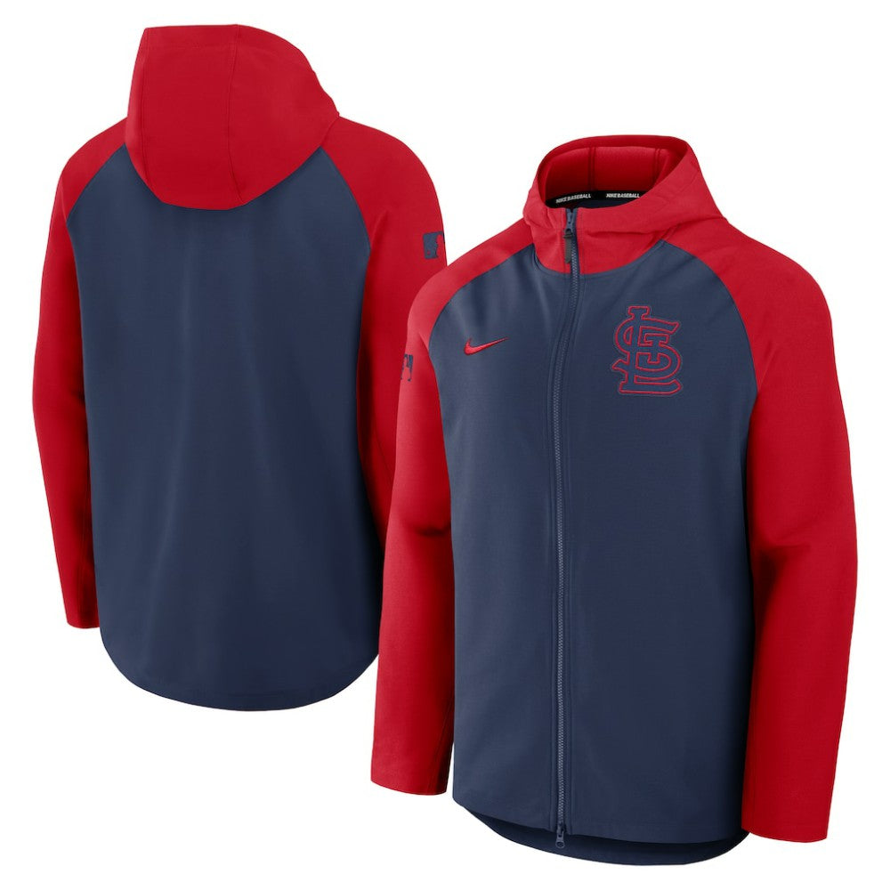 St. Louis Cardinals Nike Authentic Collection Raglan Performance Full-Zip Jacket - MLB