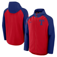 Texas Rangers Nike Authentic Collection Raglan Performance Full-Zip Jacket - MLB