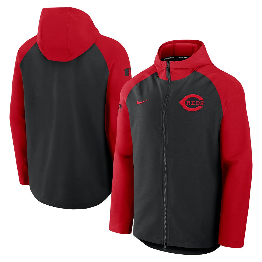Cincinnati Reds Nike Authentic Collection Raglan Performance Full-Zip Jacket - MLB
