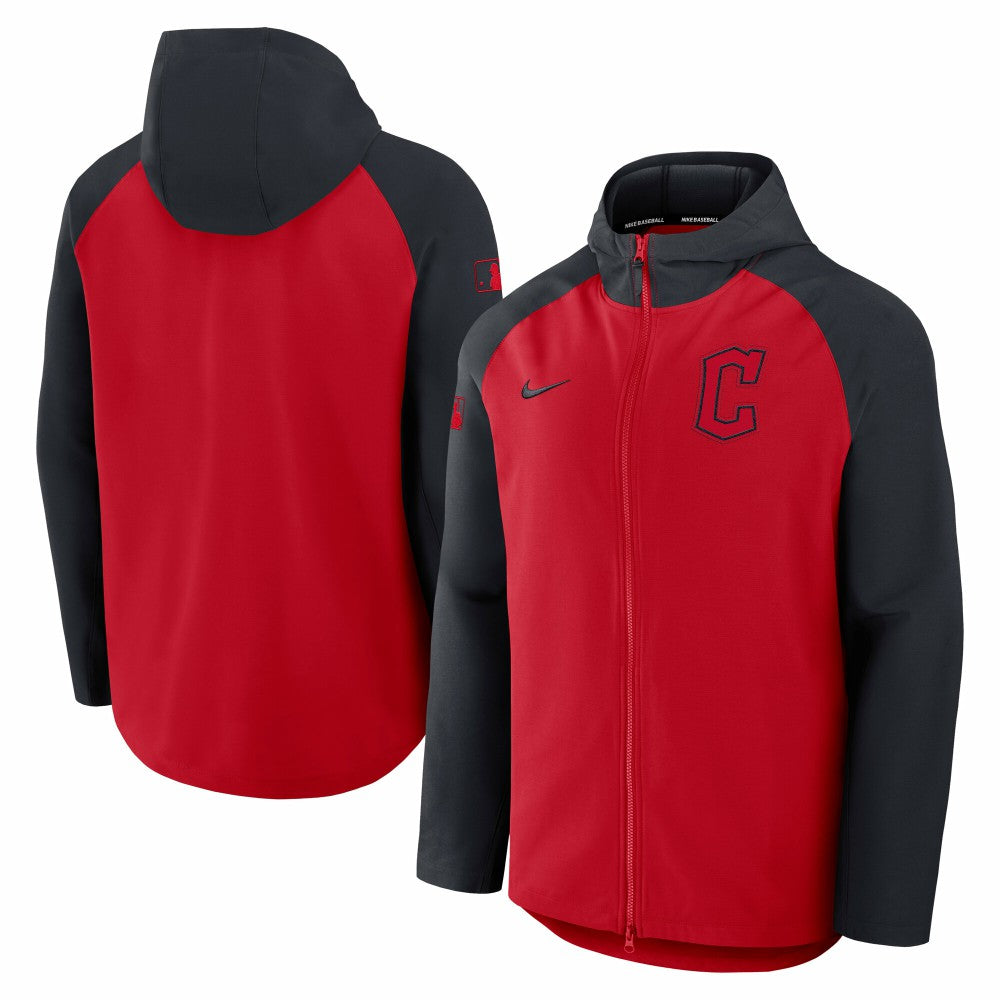 Cleveland Guardians Nike Authentic Collection Raglan Performance Full-Zip Jacket - MLB