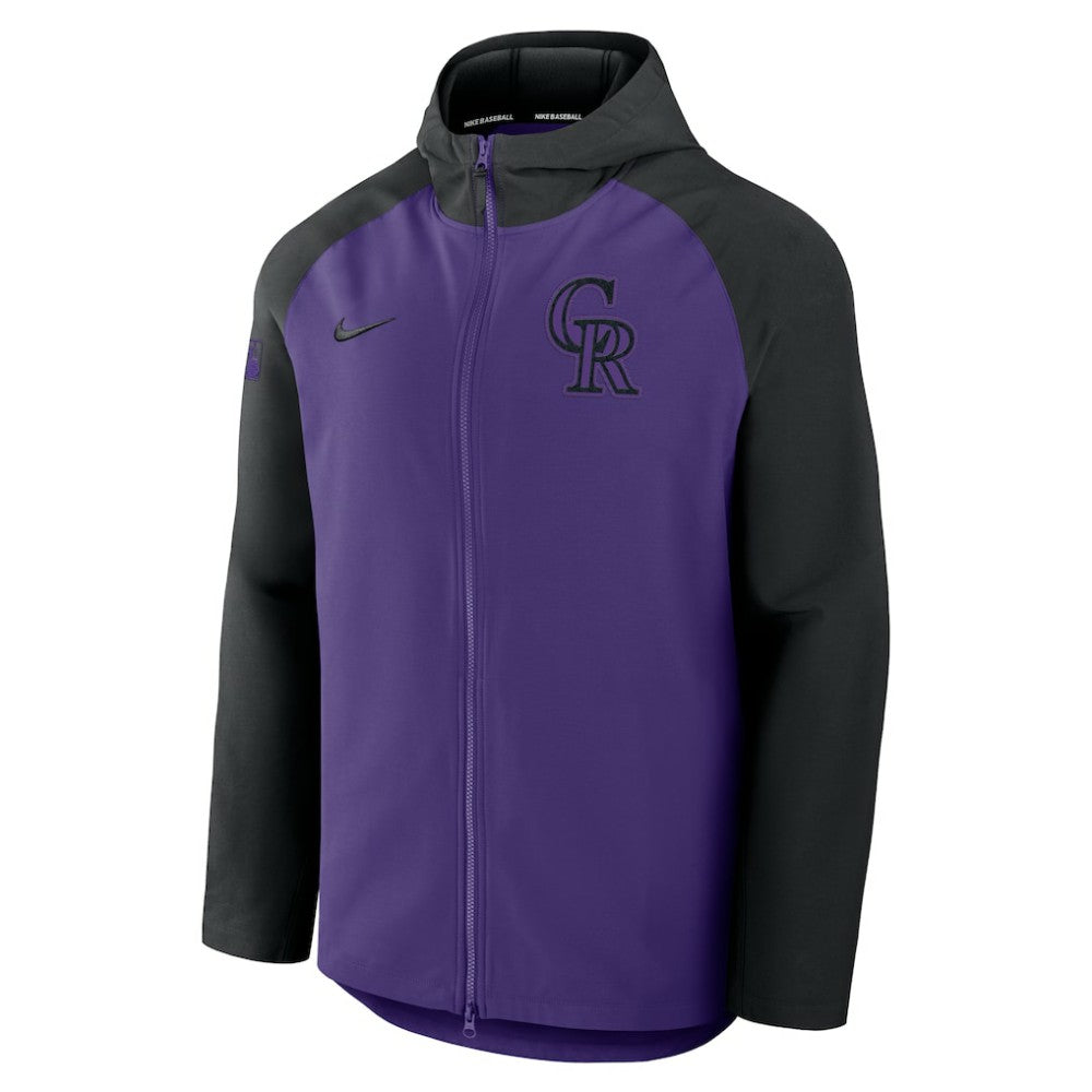 Colorado Rockies Nike Authentic Collection Raglan Performance Full-Zip Jacket - MLB