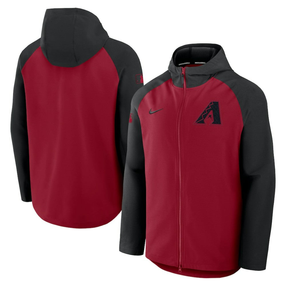 Arizona Diamondbacks Nike Authentic Collection Raglan Performance Full-Zip Jacket - MLB