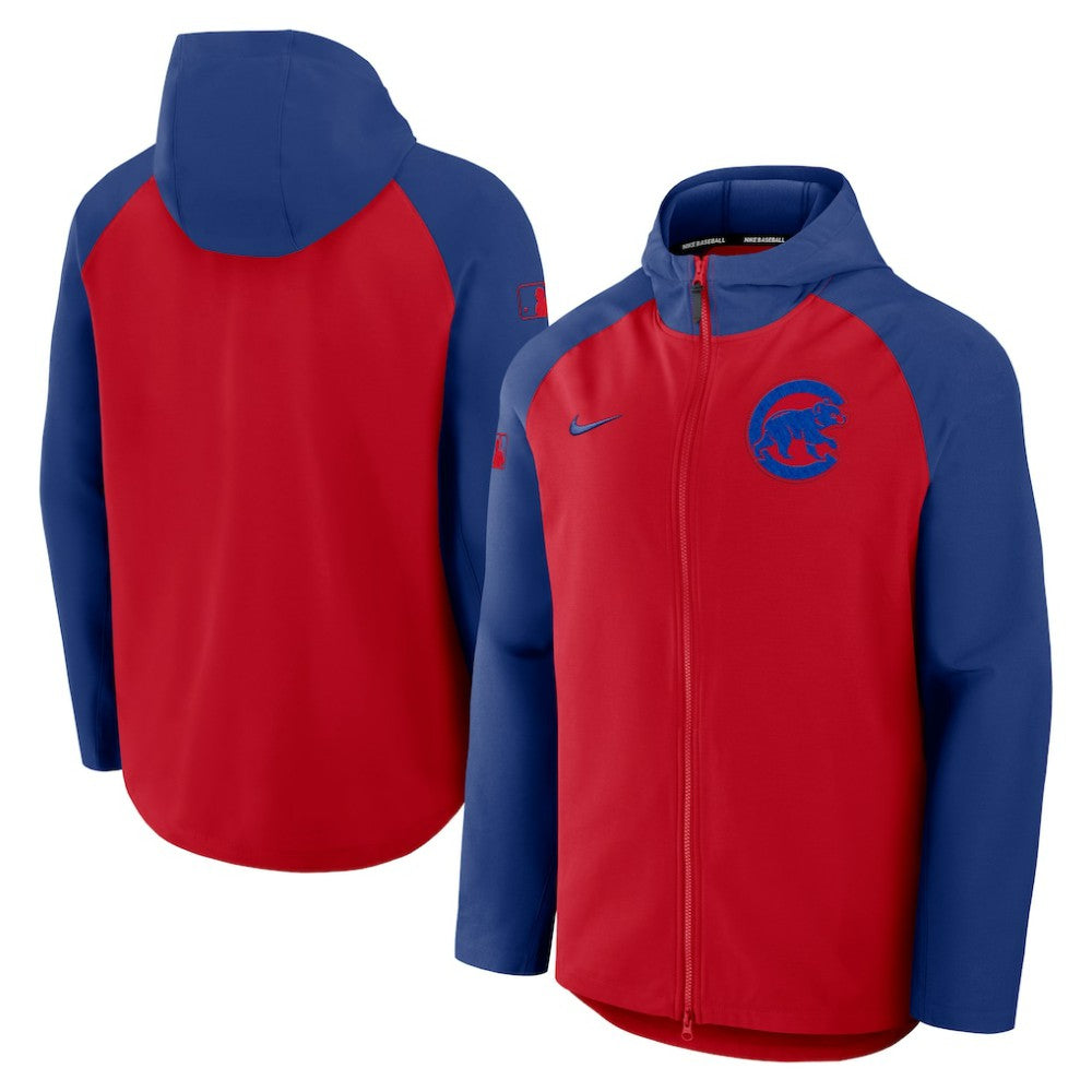 Chicago Cubs Nike Authentic Collection Raglan Performance Full-Zip Jacket - MLB