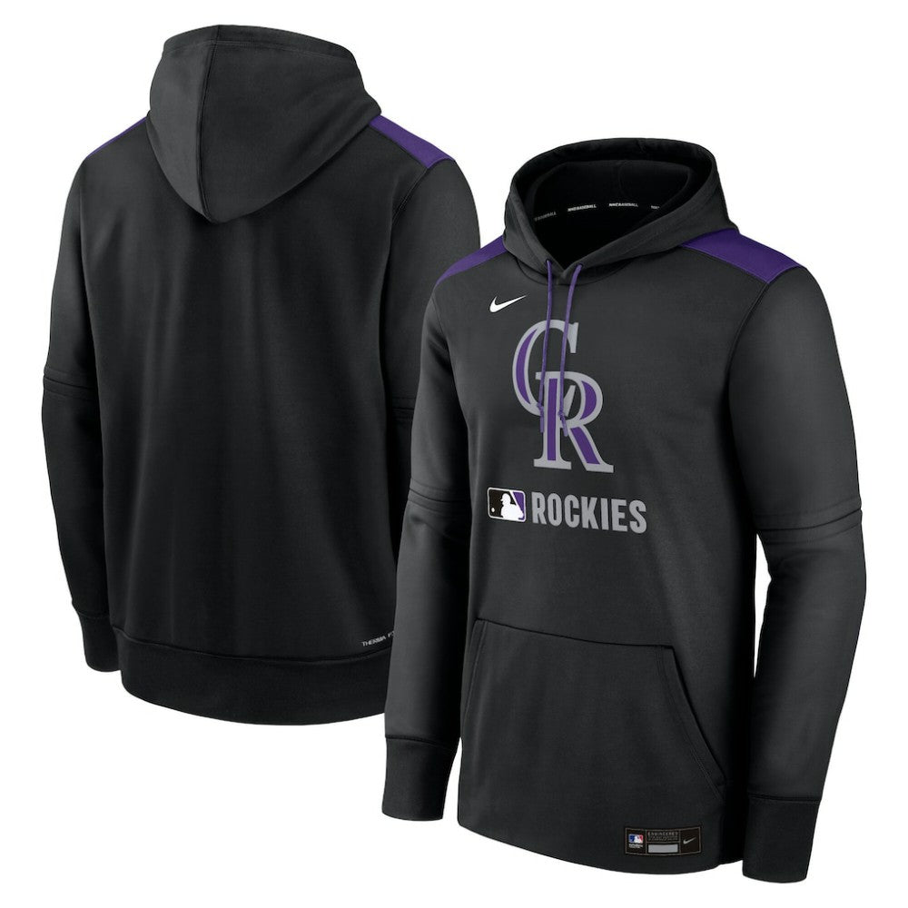 Colorado Rockies Nike Authentic Collection Performance Pullover Hoodie - MLB