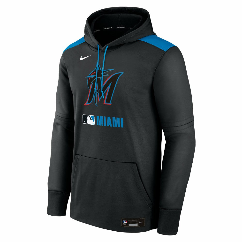 Miami Marlins Nike Authentic Collection Performance Pullover Hoodie - MLB