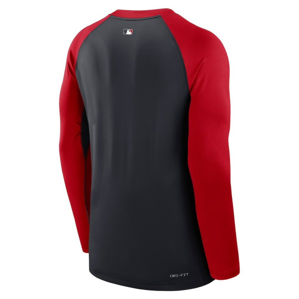 Washington Nationals Nike Authentic Collection Game Time Raglan Dri-FIT Long Sleeve T-Shirt - MLB