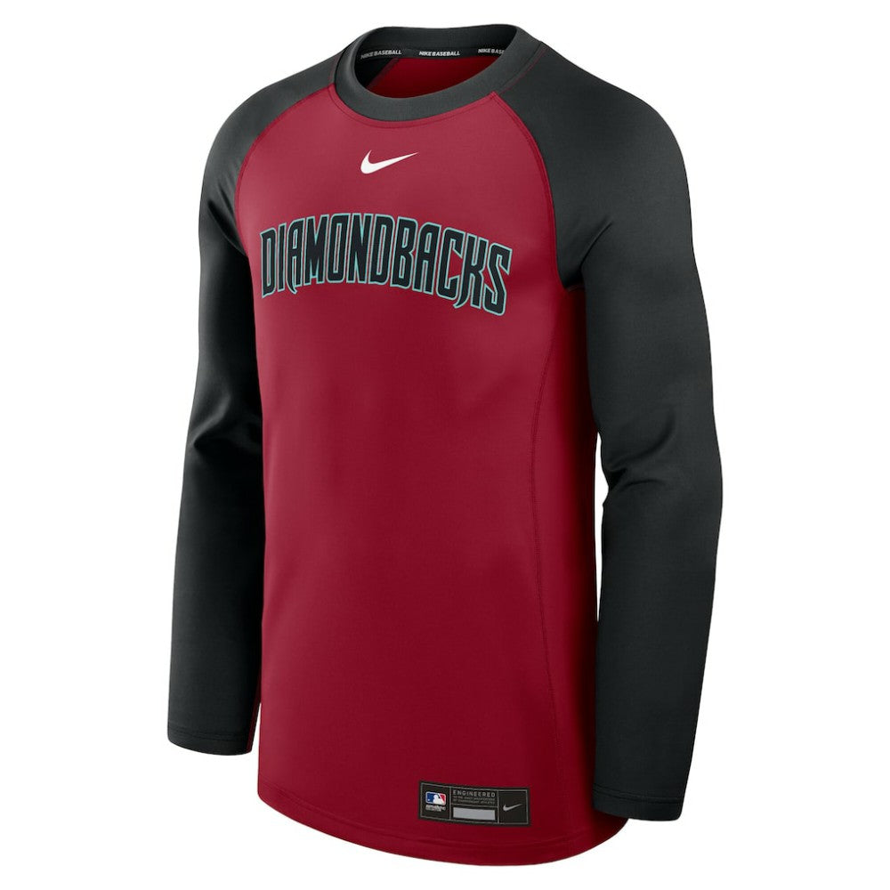 Arizona Diamondbacks Nike Authentic Collection Game Time Raglan Dri-FIT Long Sleeve T-Shirt - MLB