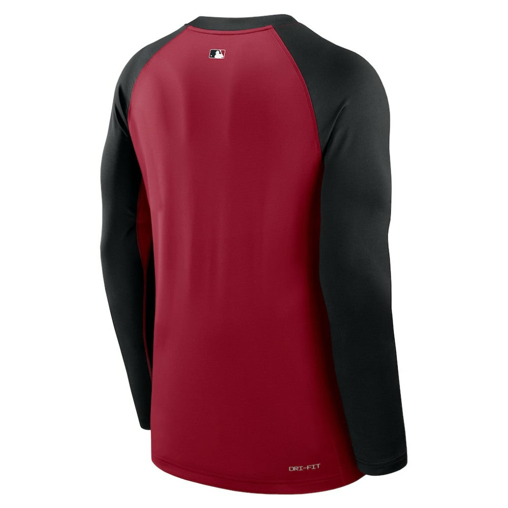 Arizona Diamondbacks Nike Authentic Collection Game Time Raglan Dri-FIT Long Sleeve T-Shirt - MLB