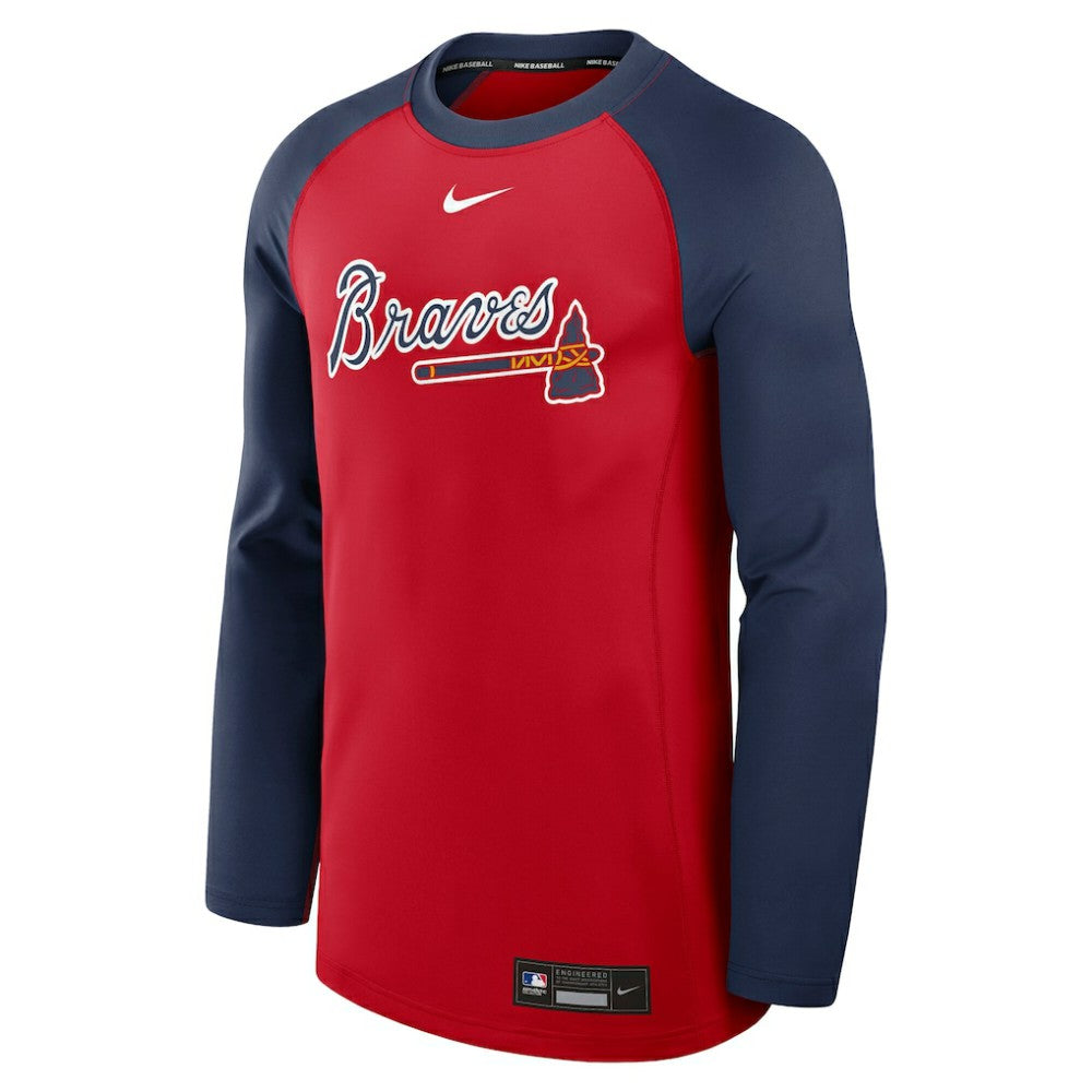 Atlanta Braves Nike Authentic Collection Game Time Raglan Dri-FIT Long Sleeve T-Shirt - MLB