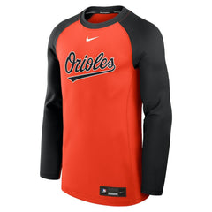 Baltimore Orioles Nike Authentic Collection Game Time Raglan Dri-FIT Long Sleeve T-Shirt - MLB