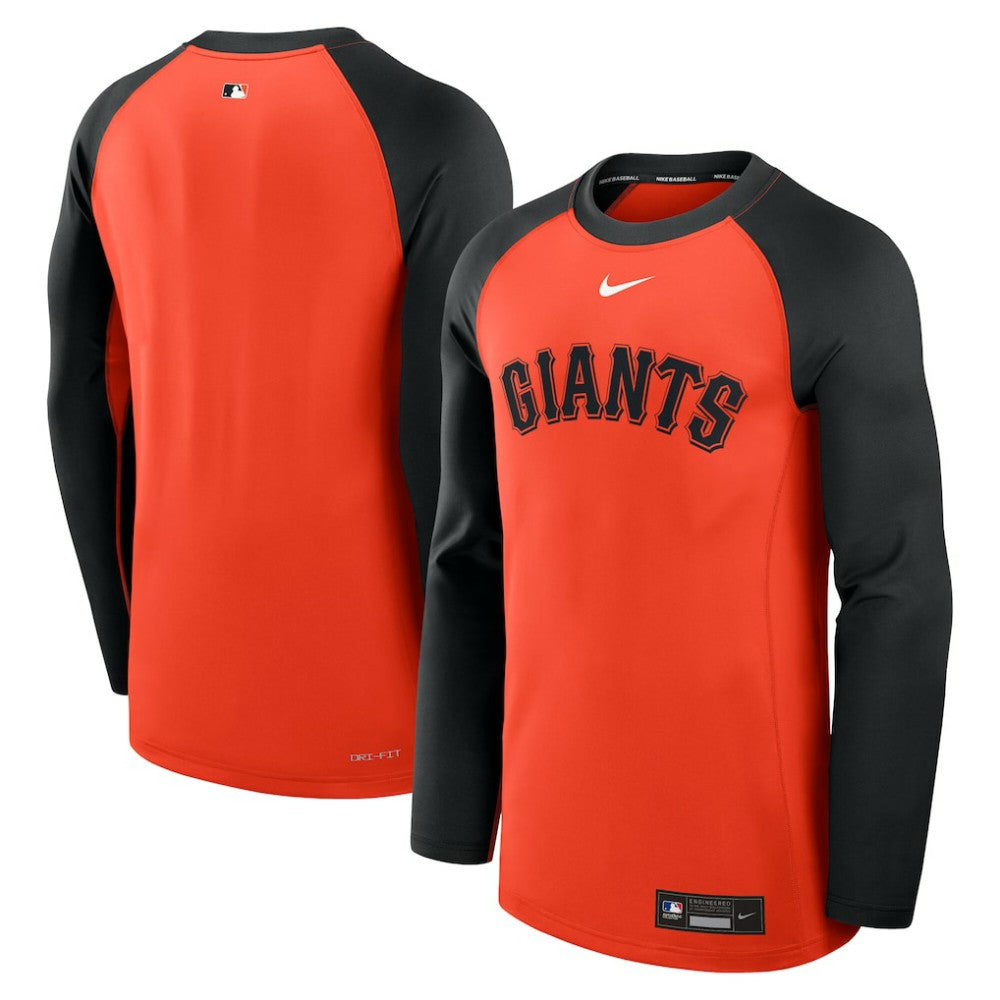 San Francisco Giants Nike Authentic Collection Game Time Raglan Dri-FIT Long Sleeve T-Shirt - MLB