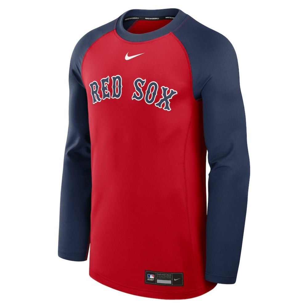 Boston Red Sox Nike Authentic Collection Game Time Raglan Dri-FIT Long Sleeve T-Shirt - MLB