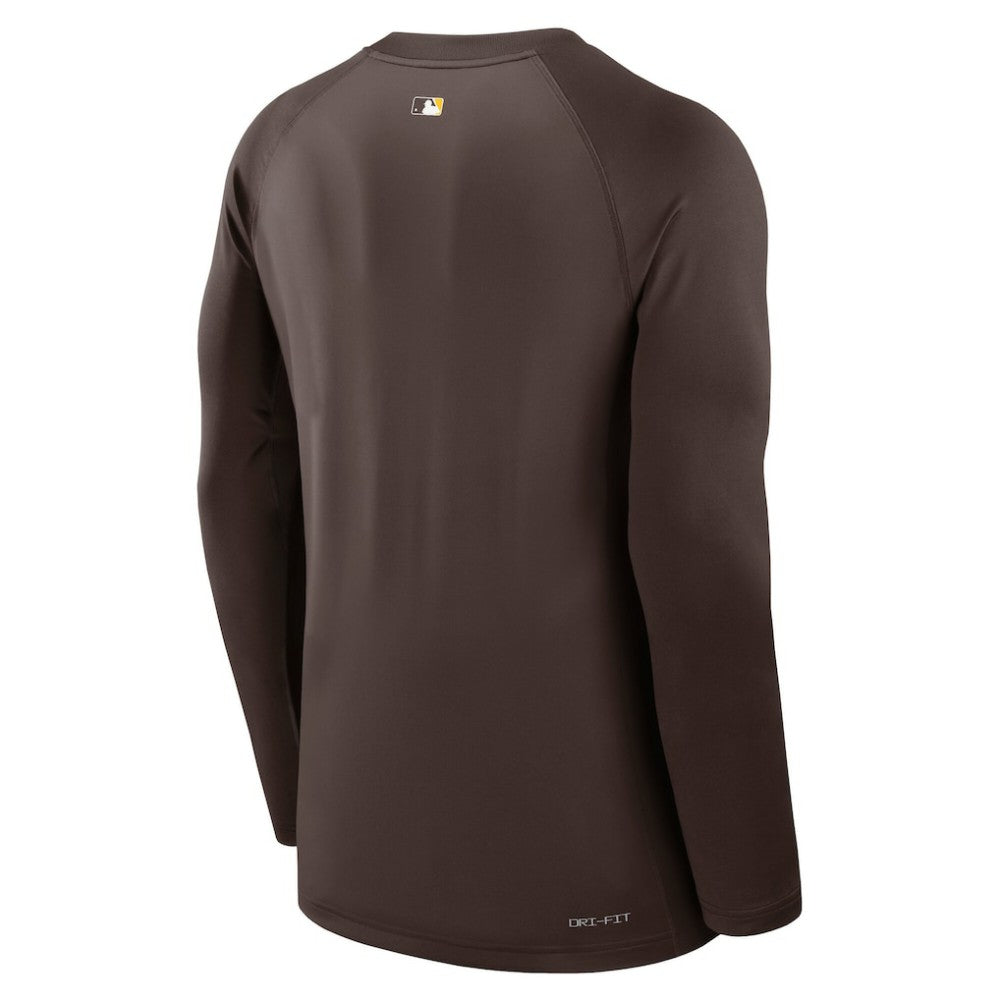 San Diego Padres Nike Authentic Collection Game Time Raglan Dri-FIT Long Sleeve T-Shirt - MLB