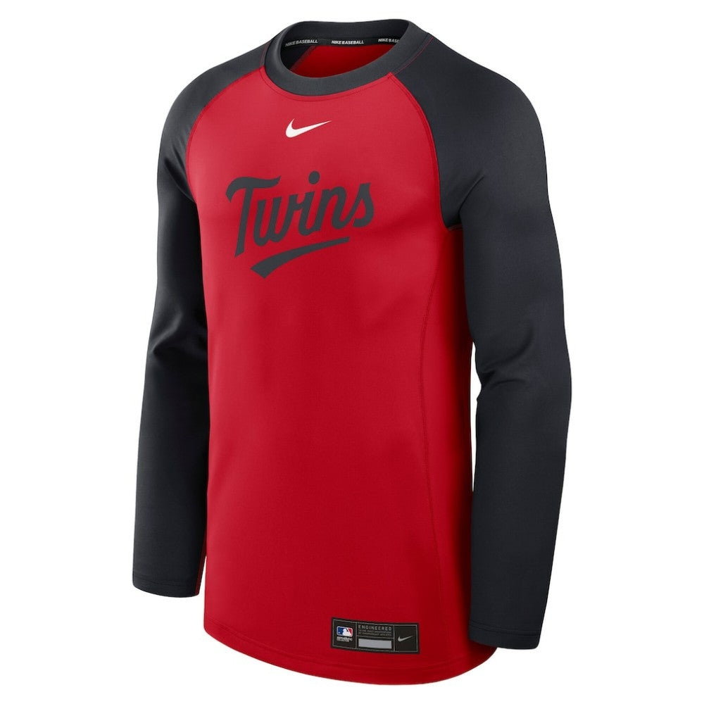 Minnesota Twins Nike Authentic Collection Game Time Raglan Dri-FIT Long Sleeve T-Shirt - MLB
