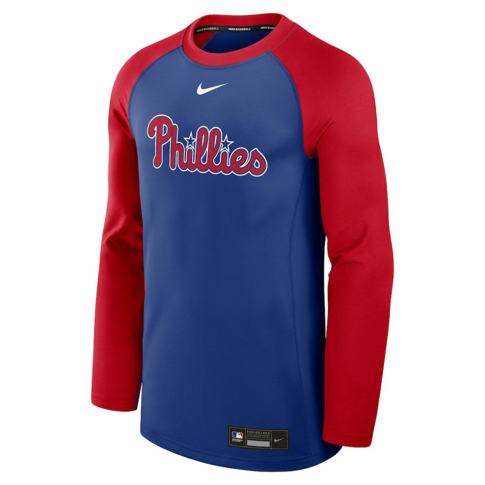 Philadelphia Phillies Nike Authentic Collection Game Time Raglan Performance Long Sleeve T-Shirt - MLB