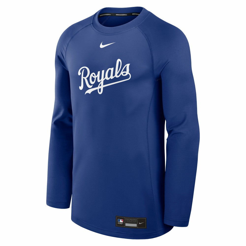 Kansas City Royals Nike Authentic Collection Game Time Raglan Dri-FIT Long Sleeve T-Shirt - MLB