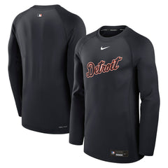 Detroit Tigers Nike Authentic Collection Game Time Raglan Dri-FIT Long Sleeve T-Shirt - MLB