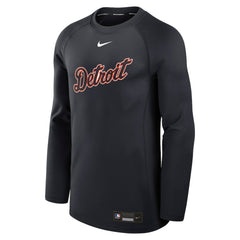 Detroit Tigers Nike Authentic Collection Game Time Raglan Dri-FIT Long Sleeve T-Shirt - MLB