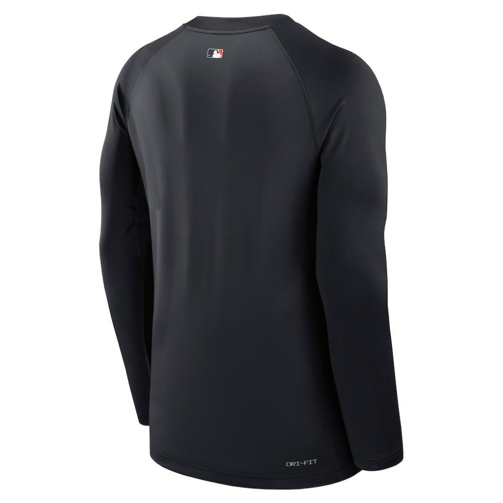 Detroit Tigers Nike Authentic Collection Game Time Raglan Dri-FIT Long Sleeve T-Shirt - MLB