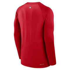 Los Angeles Angels Nike Authentic Collection Game Time Raglan Dri-FIT Long Sleeve T-Shirt - MLB
