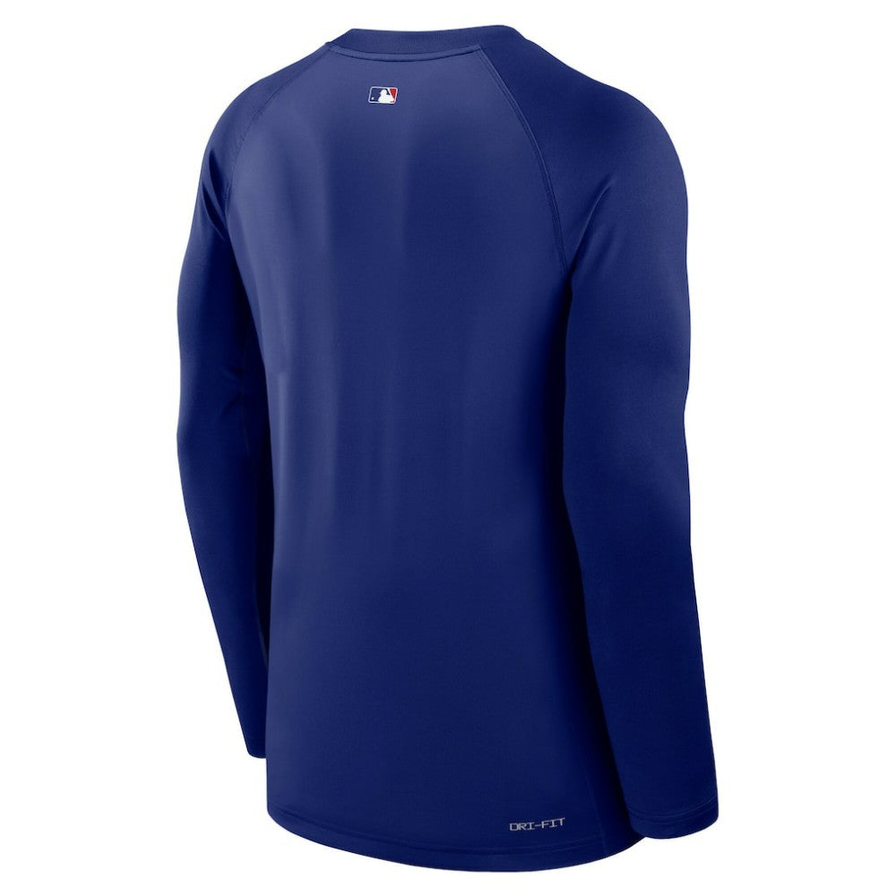 Los Angeles Dodgers Nike Authentic Collection Game Time Raglan Dri-FIT Long Sleeve T-Shirt - MLB