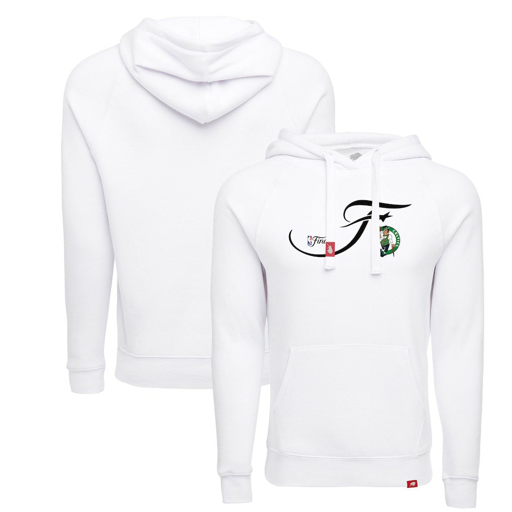 Boston Celtics Sportiqe Unisex 2024 NBA Finals Olsen Tri-Blend Pullover Hoodie White - NBA