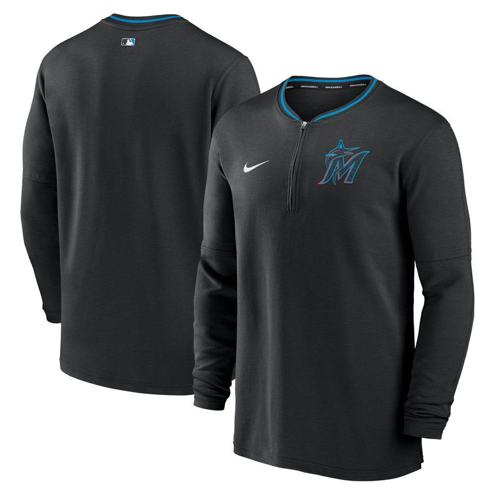 Miami Marlins Nike Authentic Collection Performance Half-Zip Top - MLB