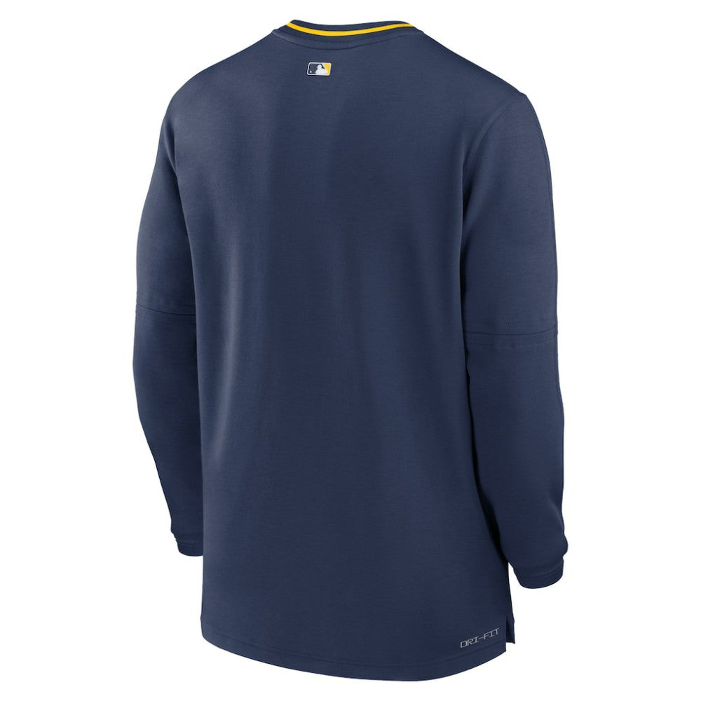 Milwaukee Brewers Nike Authentic Collection Performance Half-Zip Top - MLB