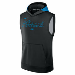 Miami Marlins Nike Authentic Collection Dri-FIT Sleeveless Hoodie - MLB