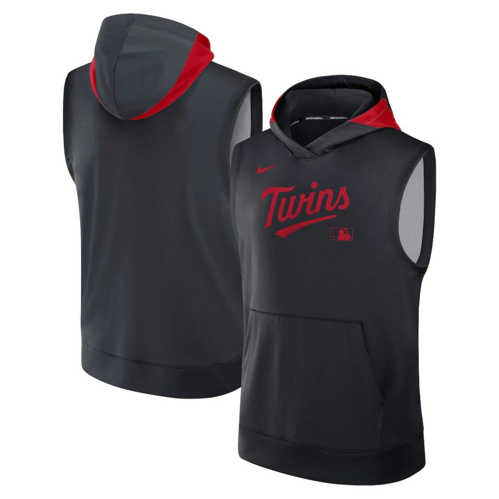 Minnesota Twins Nike Authentic Collection Dri-FIT Sleeveless Hoodie - MLB