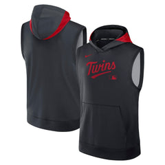 Minnesota Twins Nike Authentic Collection Dri-FIT Sleeveless Hoodie - MLB