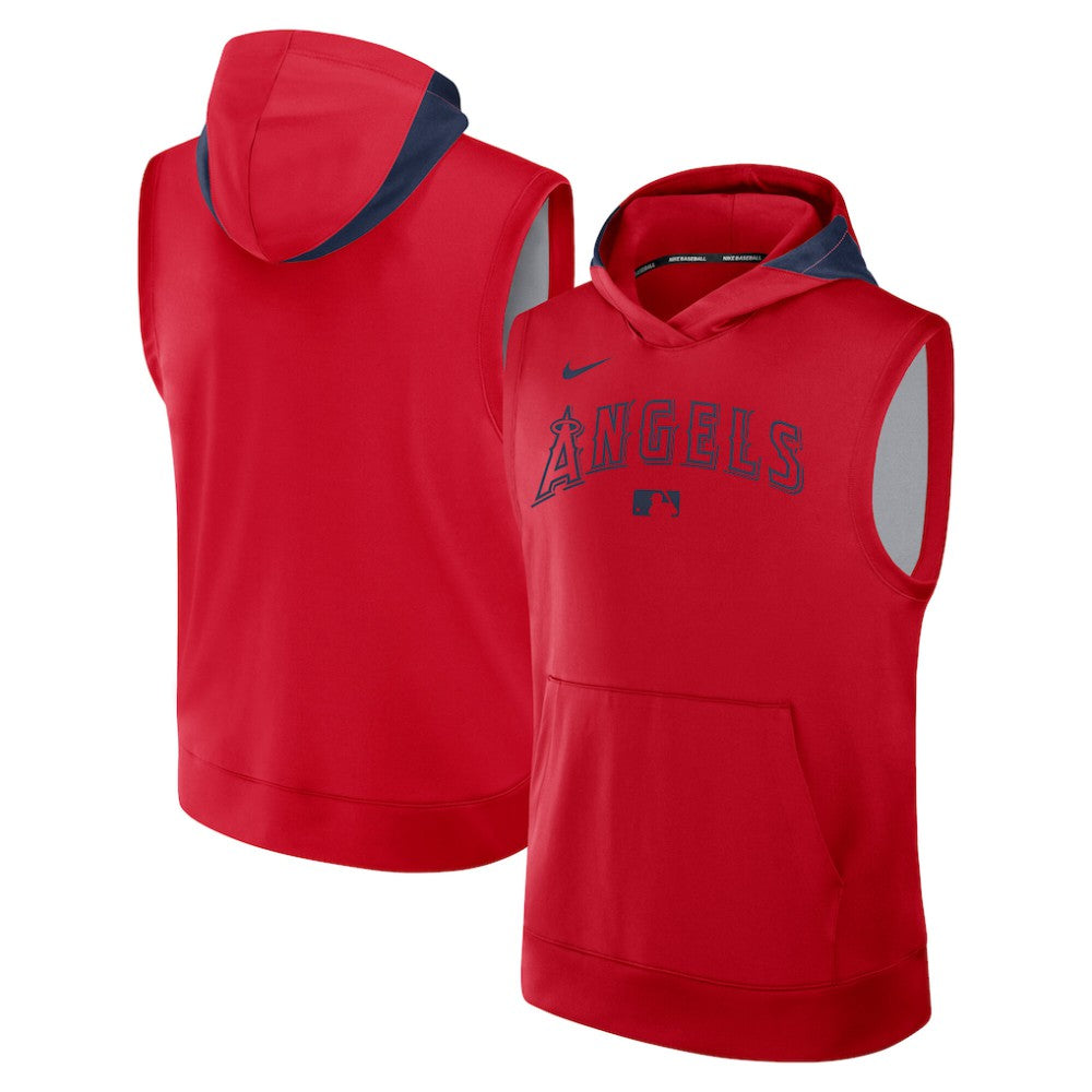 Los Angeles Angels Nike Authentic Collection Dri-FIT Sleeveless Hoodie - MLB