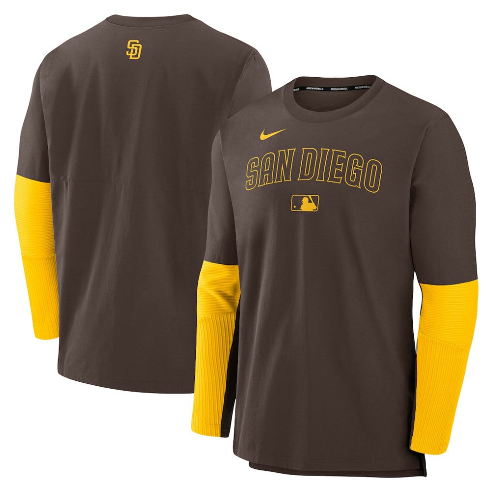 San Diego Padres Nike Authentic Collection Player Dri-FIT Lightweight Pullover  - MLB