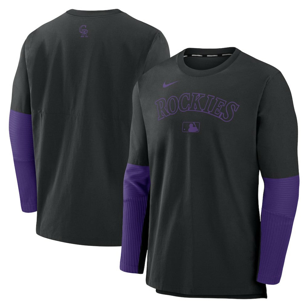 Colorado Rockies Nike Authentic Collection Player Dri-FIT Lightweight Pullover  - MLB