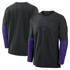 Colorado Rockies Nike Authentic Collection Player Dri-FIT Lightweight Pullover  - MLB