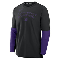 Colorado Rockies Nike Authentic Collection Player Dri-FIT Lightweight Pullover  - MLB