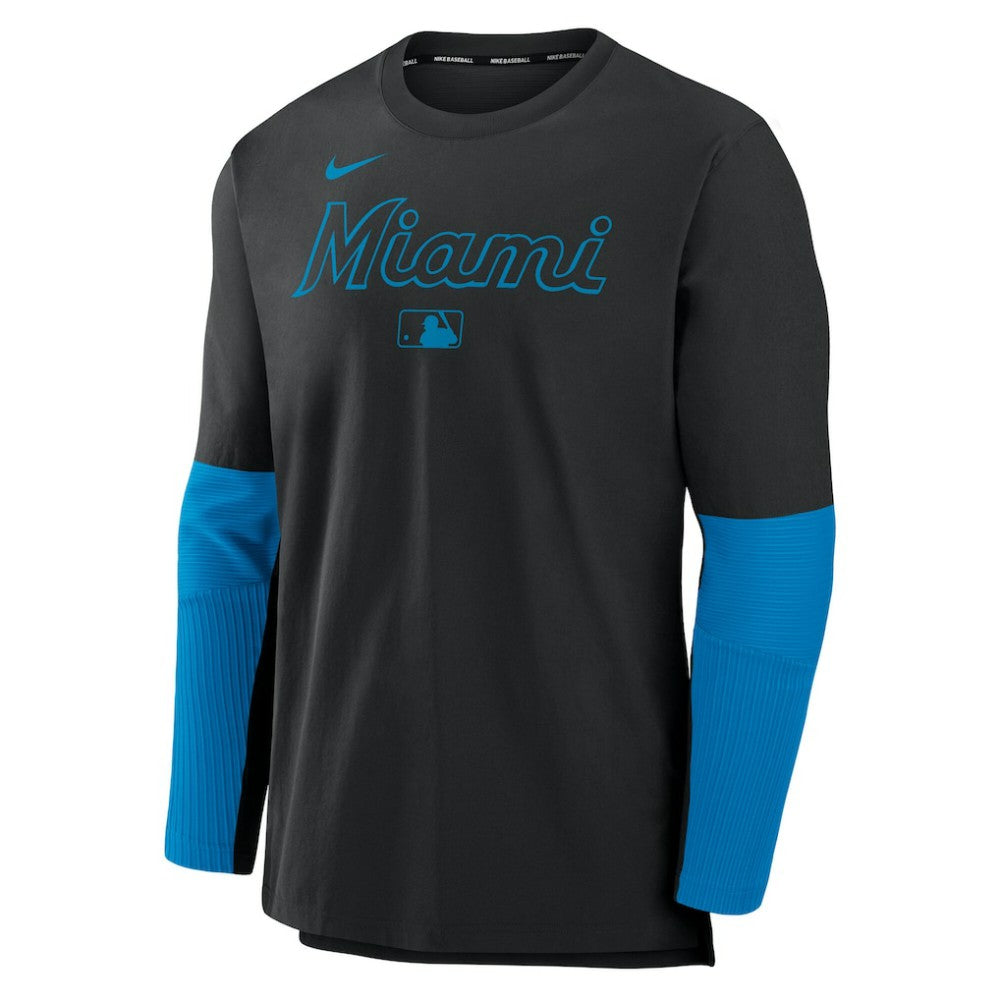 Miami Marlins Nike Authentic Collection Player Dri-FIT Lightweight Pullover  - MLB