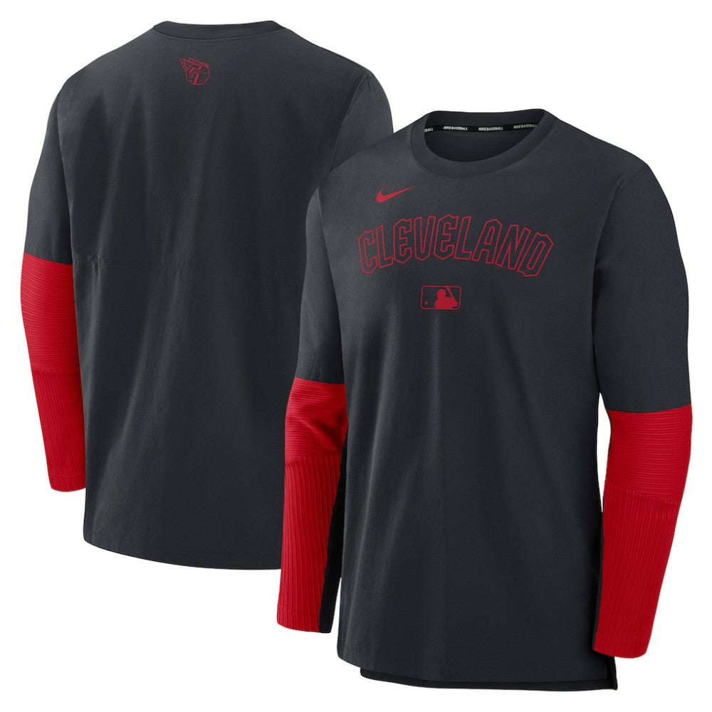 Cleveland Guardians Nike Authentic Collection Player Dri-FIT Lightweight Pullover  - MLB