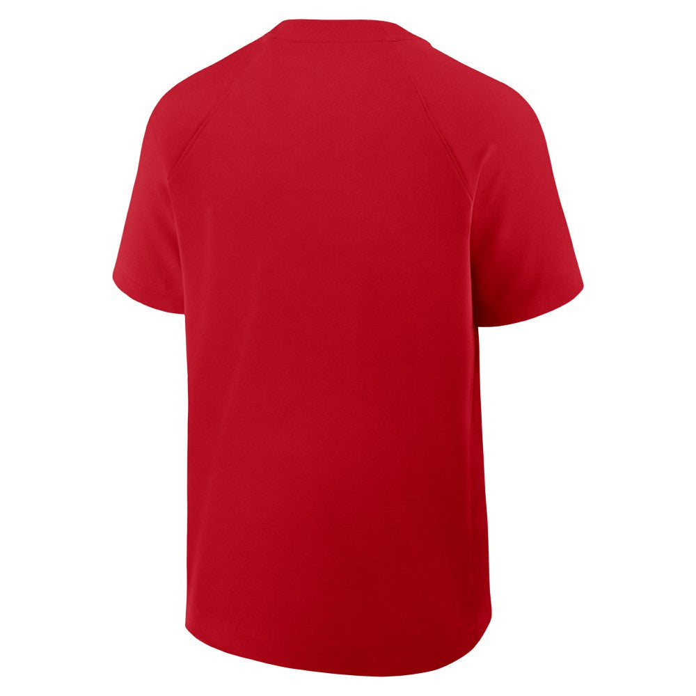 Cincinnati Reds Nike Authentic Collection Raglan Short Sleeve Windshirt - MLB
