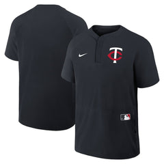 Minnesota Twins Nike Authentic Collection Raglan Short Sleeve Windshirt - MLB