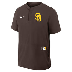 San Diego Padres Nike Authentic Collection Raglan Short Sleeve Windshirt - MLB