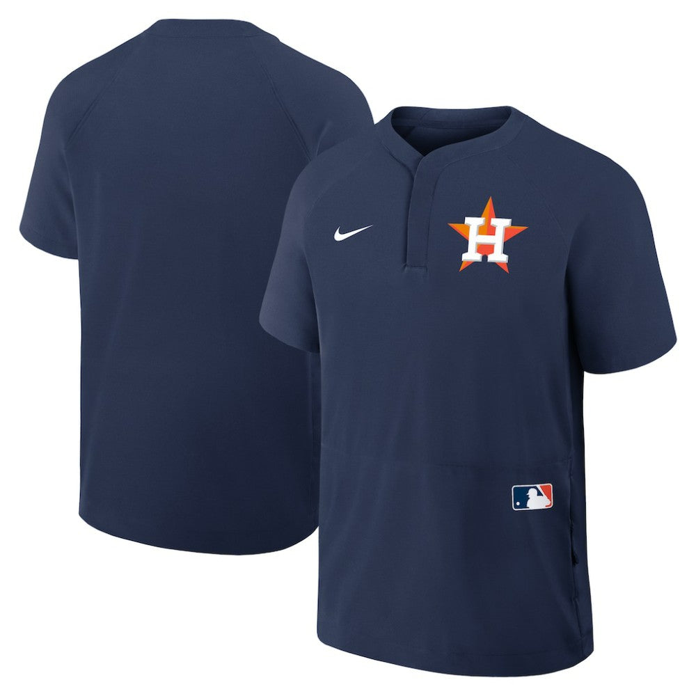 Houston Astros Nike Authentic Collection Raglan Short Sleeve Windshirt - MLB