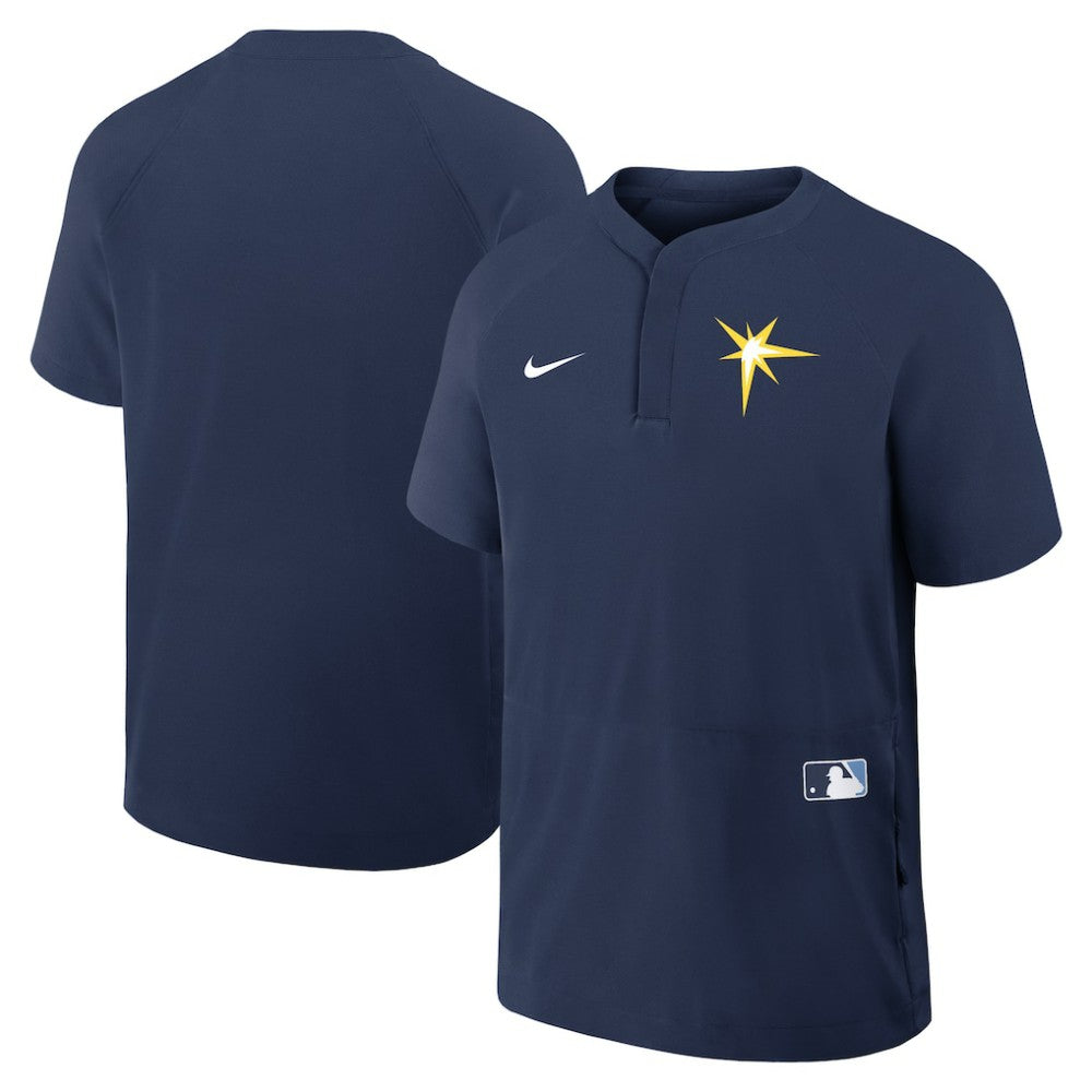 Tampa Bay Rays Nike Authentic Collection Raglan Short Sleeve Windshirt - MLB
